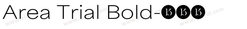 Area Trial Bold字体转换
